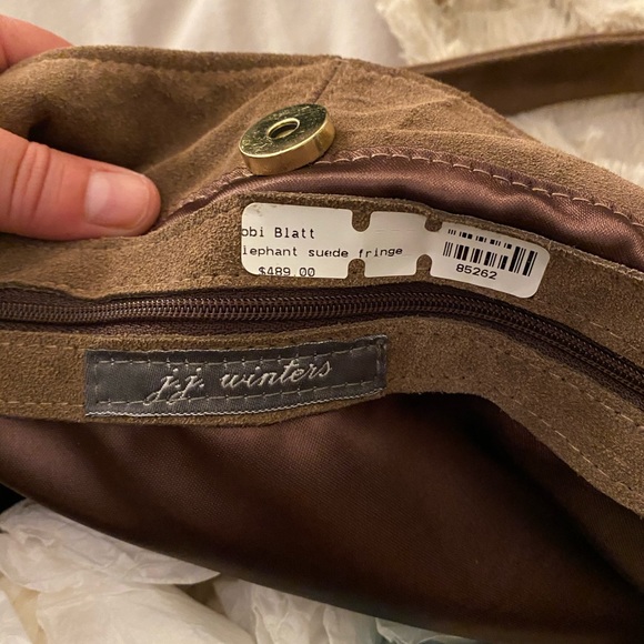 Suede fringe handbag - Picture 3 of 4